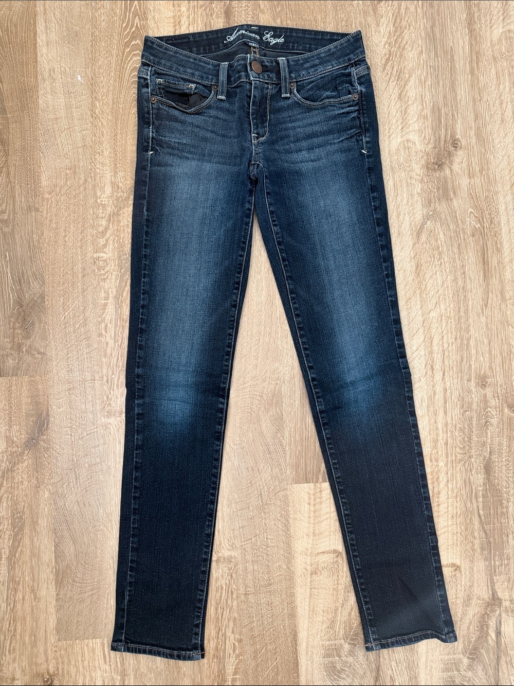 American Eagle Outfitters Women's Dark Indigo Skinny Jeans